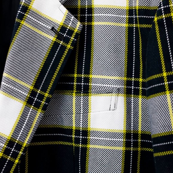 John Lawrence Sullivan Black and White Plaid Jacket - Picture 8 of 11